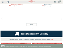 Tablet Screenshot of cotswoldoutdoor.com